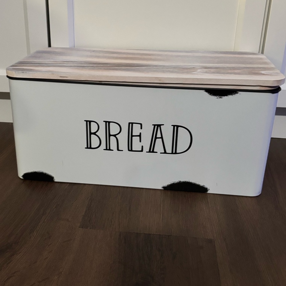 White and Black Bread Box